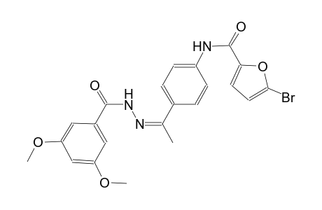 5-bromo-N-{4-[(1Z)-N-(3,5-dimethoxybenzoyl)ethanehydrazonoyl]phenyl}-2-furamide