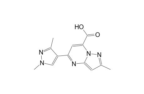 pyrazolo[1,5-a]pyrimidine-7-carboxylic acid, 5-(1,3-dimethyl-1H-pyrazol-4-yl)-2-methyl-