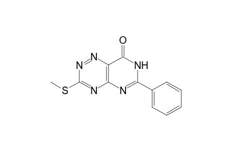 3-(methylthio)-6-phenyl-8-oxo-7,8-dihydropyrimido[4,5-e]-1,2,4-triazine