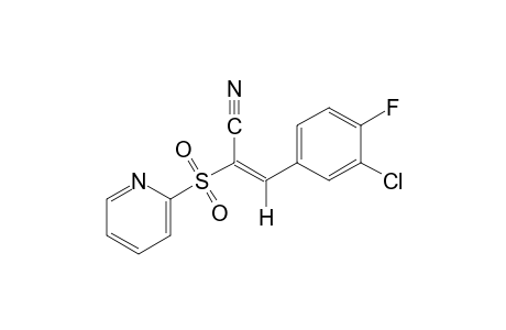 cis-3-chloro-4-fluoro-alpha-[(2-pyridyl)sulfonyl]cinnamonitrile