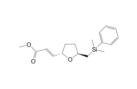 (2S,5S)-trans-Methyl 3-(+/-)-(2-((dimethyl(phenyl)silyl)methyl)tetrahydrofuran-5-yl)acrylate