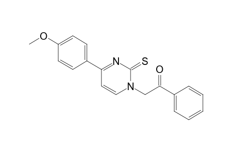 3-Benzoylmethyl-6-(4-methoxyphenyl)pyrimidine-2-thione