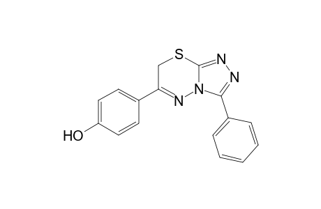 6-(4-Hydroxyphenyl)-3-phenyl-7H-s-triazolo[3,4-b][1,3,4]thiadiazin