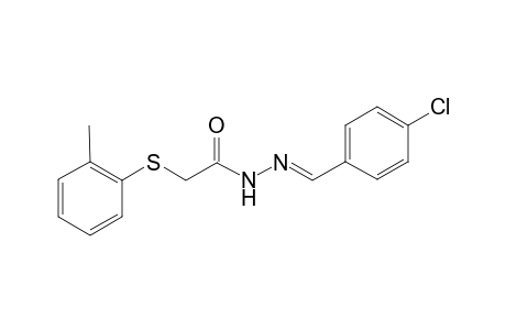 N'-[(E)-(4-Chlorophenyl)methylidene]-2-[(2-methylphenyl)sulfanyl]acetohydrazide