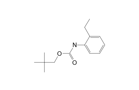 Carbonic acid, monoamide, N-(2-ethylphenyl)-, neopentyl ester