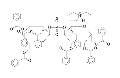 BENZYL 3,4,6-TRI-O-BENZOYL-2-O-(2,3,4,6-TETRA-O-BENZOYL-ALPHA-D-MANNOPYRANOSYLPHOSPHO)-BETA-D-GALACTOPYRANOSIDE, TRIETHYLAMMONIUM SALT