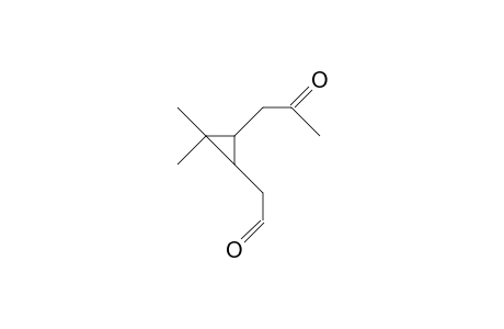 cis-3-(2-Oxo-propyl)-2,2-dimethyl-cyclopropaneacetaldehyde
