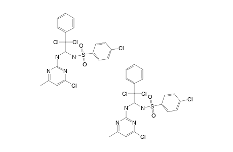 4-CHLORO-N-[2,2-DICHLORO-1-[(4-CHLORO-6-METHYL-PYRIMIDIN-2-YL)-AMINO]-2-PHENYL-ETHYL]-BENZENESULFONAMIDE