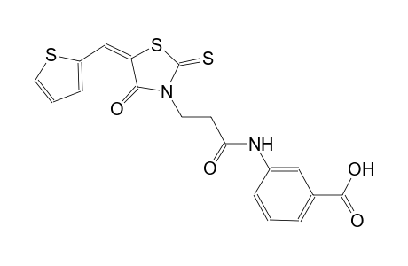 benzoic acid, 3-[[1-oxo-3-[(5E)-4-oxo-5-(2-thienylmethylene)-2-thioxothiazolidinyl]propyl]amino]-