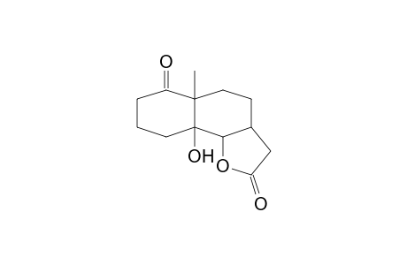 9a-Hydroxy-5a-methyl-octahydro-naphtho(1,2-B)furan-2,6(3H,7H)-dione