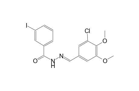 N'-[(E)-(3-chloro-4,5-dimethoxyphenyl)methylidene]-3-iodobenzohydrazide