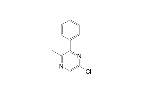 5-chloranyl-2-methyl-3-phenyl-pyrazine