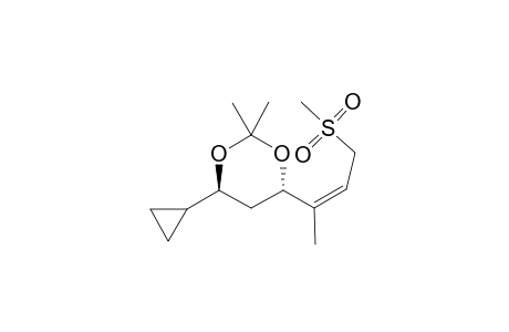 (2'Z,4S,6R)-6-CYCLOPROPYL-2,2-DIMETHYL-4-[(4-METHYLSULFONYL)-BUT-2-EN-2-YL]-1,3-DIOXANE