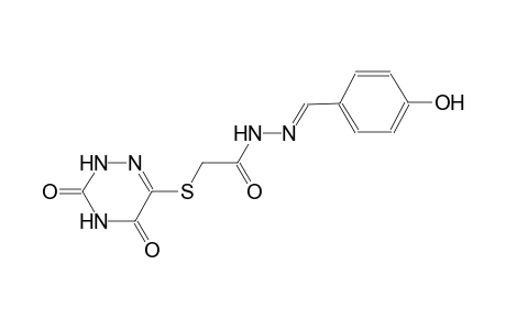 acetic acid, [(2,3,4,5-tetrahydro-3,5-dioxo-1,2,4-triazin-6-yl)thio]-, 2-[(E)-(4-hydroxyphenyl)methylidene]hydrazide