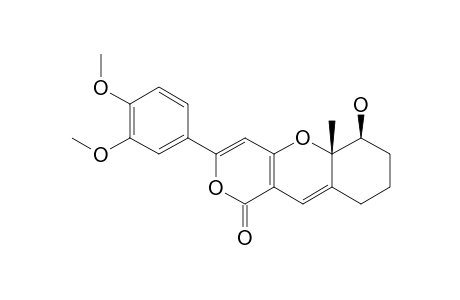 CIS-3-(3,4-DIMETHOXYPHENYL)-5A-METHYL-6-HYDROXY-1H,7H-5A,6,8,9-TETRAHYDRO-1-OXOPYRANO-[4.3-B]-[1]-BENZOPYRAN
