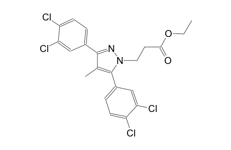 ethyl 3-[3,5-bis(3,4-dichlorophenyl)-4-methyl-1H-pyrazol-1-yl]propanoate