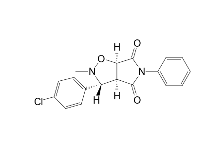 (3R,3aS,6aR)-3-(4-chlorophenyl)-2-methyl-5-phenyl-3a,6a-dihydro-3H-pyrrolo[3,4-d]isoxazole-4,6-dione