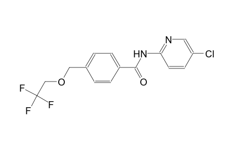 N-(5-chloro-2-pyridinyl)-4-[(2,2,2-trifluoroethoxy)methyl]benzamide