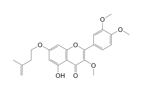 5-Hydroxy-7-isopentenyloxy-3,3',4'-trimethoxyflavone