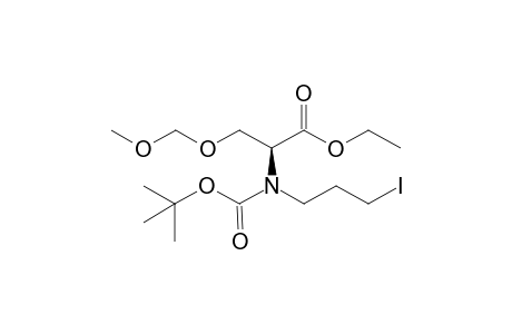 (S)-O-Methoxymethyl-N-(3-iodopropyl)-N-(tert-butoxycarbonyl)serine ethyl ester