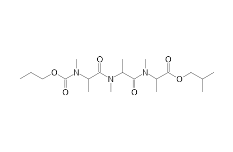 Alanylalanylanaline, N,N',N''-trimethyl-N''-propoxycarbonyl-, isobutyl ester