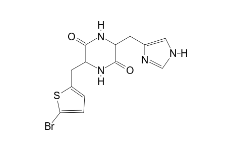3-[(5-bromo-2-thienyl)methyl]-6-(3H-imidazol-4-ylmethyl)piperazine-2,5-quinone