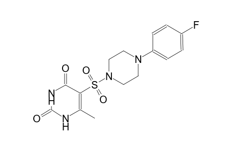 5-{[4-(4-fluorophenyl)-1-piperazinyl]sulfonyl}-6-methyl-2,4(1H,3H)-pyrimidinedione