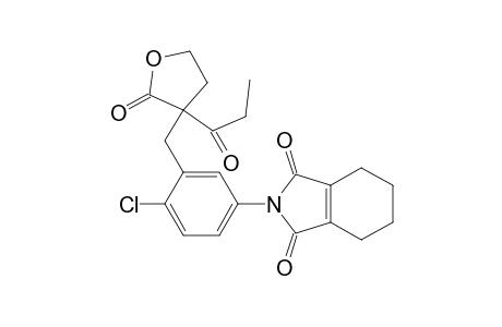 1H-Isoindole-1,3(2H)-dione, 2-[4-chloro-3-[[tetrahydro-2-oxo-3-(1-oxopropyl)-3-furanyl]methyl]phenyl]-4,5,6,7-tetrahydro-