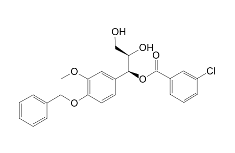 (threo)-1-O-(m-Chlorobenzoyl)-1-(4'-benzyloxy-3'-methoxyphenyl)-1,2,3-propanetriol