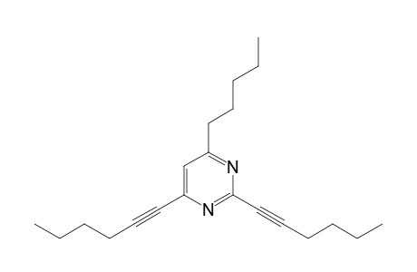 2,4-bis(hex-1-ynyl)-6-pentyl-pyrimidine