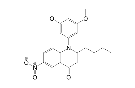 2-Butyl-1-(3,5-dimethoxyphenyl)-6-nitroquinolin-4(1H)-one