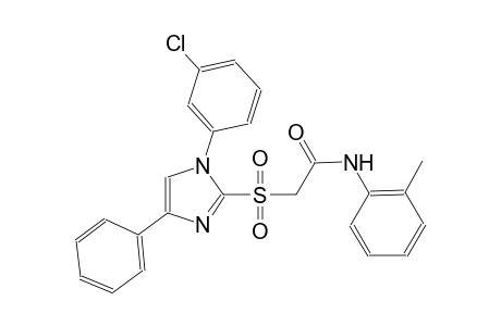 acetamide, 2-[[1-(3-chlorophenyl)-4-phenyl-1H-imidazol-2-yl]sulfonyl]-N-(2-methylphenyl)-