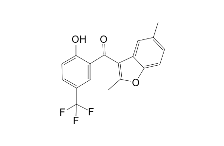 (2,5-Dimethyl-1-benzofuran-3-yl)[2-hydroxy-5-(trifluoromethyl)phenyl]methanone