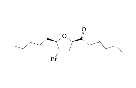 5(R)-Pentyl-4(S)-bromo-2(R)-(1'-oxo-3'(E)-hexenyl)tetrahydrofuran