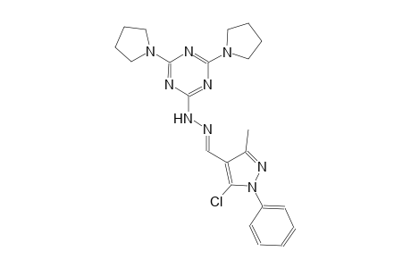 5-chloro-3-methyl-1-phenyl-1H-pyrazole-4-carbaldehyde [4,6-di(1-pyrrolidinyl)-1,3,5-triazin-2-yl]hydrazone