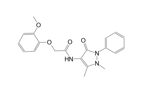 acetamide, N-(2,3-dihydro-1,5-dimethyl-3-oxo-2-phenyl-1H-pyrazol-4-yl)-2-(2-methoxyphenoxy)-