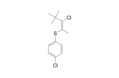 (E)-2-(4-CHLOROBENZENESULFENYL)-3-CHLORO-4,4-DIMETHYL-2-PENTENE