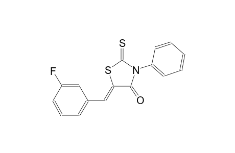 (5Z)-5-(3-fluorobenzylidene)-3-phenyl-2-thioxo-1,3-thiazolidin-4-one