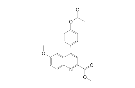 Methyl 4-(4-acetoxyphenyl)-6-methoxyquinoline-2-carboxylate