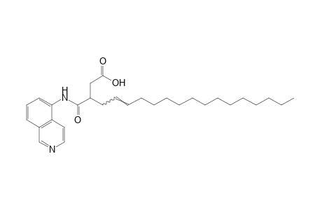 3-(2-hexadecenyl)-N-(5-isoquinolyl)succinamic acid