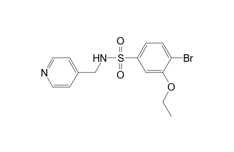 4-Bromo-3-ethoxy-N-(pyridin-4-ylmethyl)benzene-1-sulfonamide