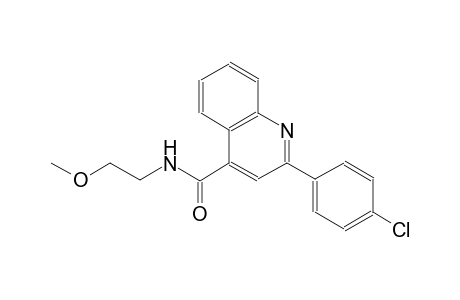 2-(4-chlorophenyl)-N-(2-methoxyethyl)-4-quinolinecarboxamide