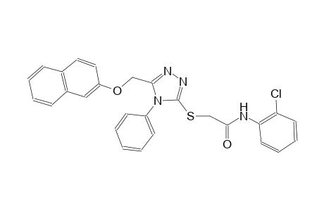 N-(2-chlorophenyl)-2-({5-[(2-naphthyloxy)methyl]-4-phenyl-4H-1,2,4-triazol-3-yl}sulfanyl)acetamide