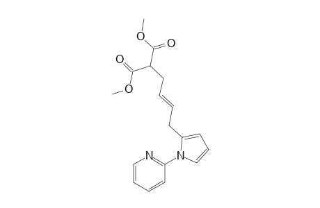 Dimethyl (E)-2-{4-[1-(pyridin-2-yl)-1H-pyrrol-2-yl]but-2-en-1-yl}malonate