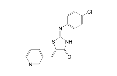 (2E,5Z)-2-[(4-chlorophenyl)imino]-5-(3-pyridinylmethylene)-1,3-thiazolidin-4-one