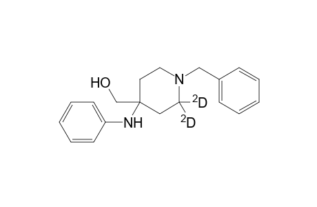 1-Benzyl-4-phenylamino-4-(hydroxymethyl)piperidine-D2