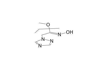 1-(1H-1,2,4-triazol-1-yl)-3-methyl-3-methoxy-2-pentanone oxime