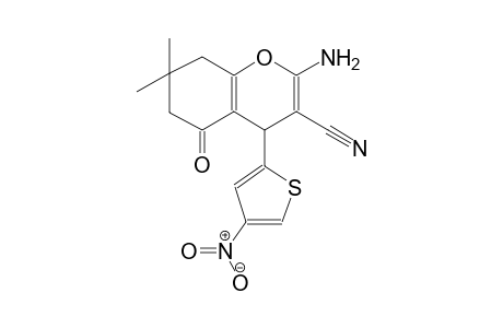 4H-1-benzopyran-3-carbonitrile, 2-amino-5,6,7,8-tetrahydro-7,7-dimethyl-4-(4-nitro-2-thienyl)-5-oxo-