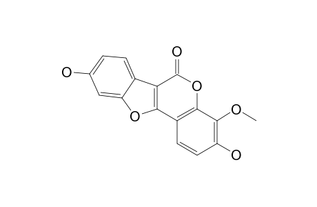 PONGACOUMESTAN;3,9-DIHYDROXY-4-METHOXY-BENZO-[4,5]-FURO-[3,2-C]-CHROMEN-6-ONE