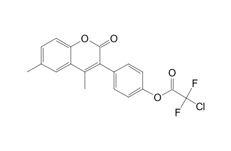 4,6-Dimethyl-3-(4-hydroxyphenyl)coumarin, chlorodifluoroacetate